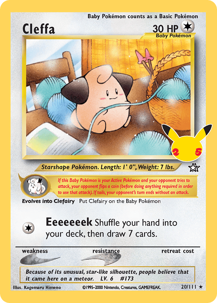 Cleffa — Celebrations: Classic Collection Pokemon card