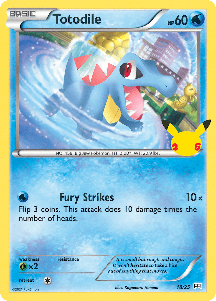 Totodile — McDonald's Collection 2021 Pokemon card