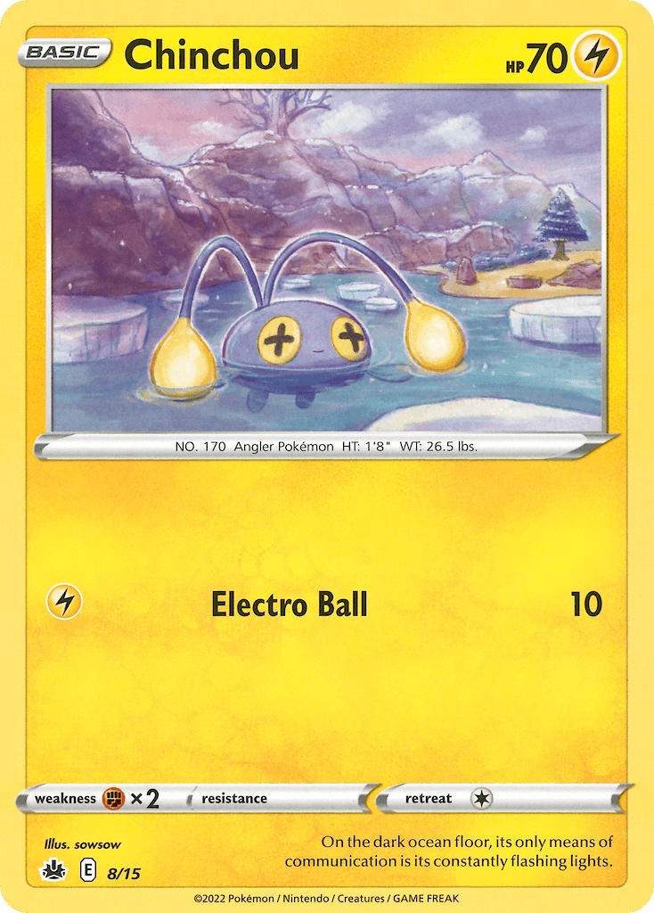 Chinchou — McDonald's Collection 2022 Pokemon card
