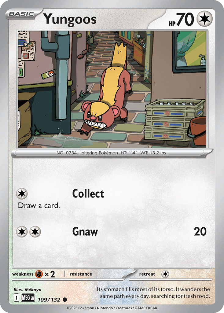 Yungoos — Mega Evolution Pokemon card