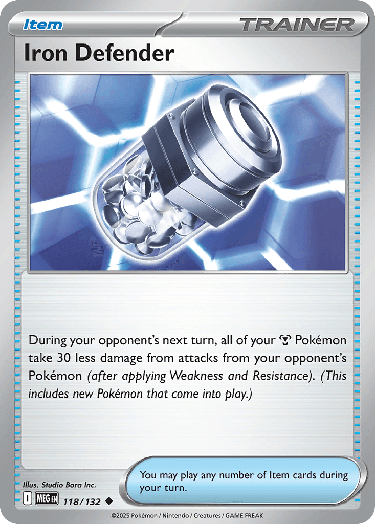 Iron Defender — Mega Evolution Pokemon card