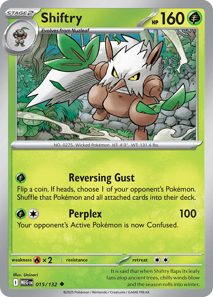 Shiftry — Mega Evolution Pokemon card