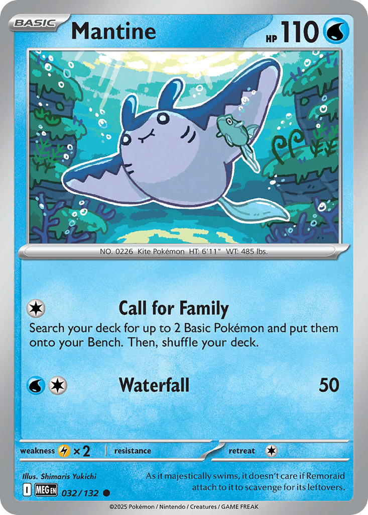 Mantine — Mega Evolution Pokemon card