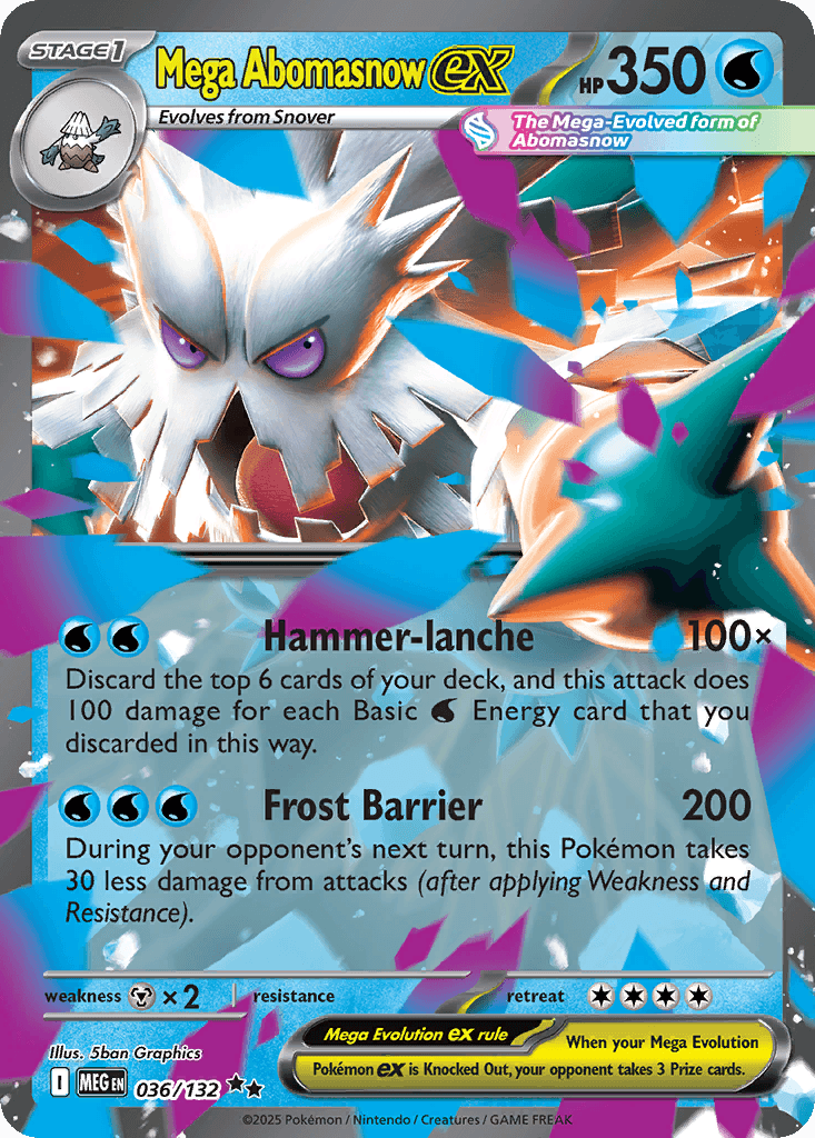 Mega Abomasnow ex — Mega Evolution Pokemon card