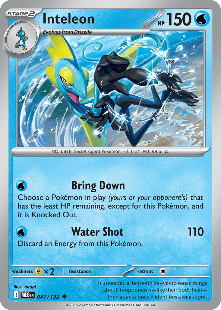 Inteleon — Mega Evolution Pokemon card