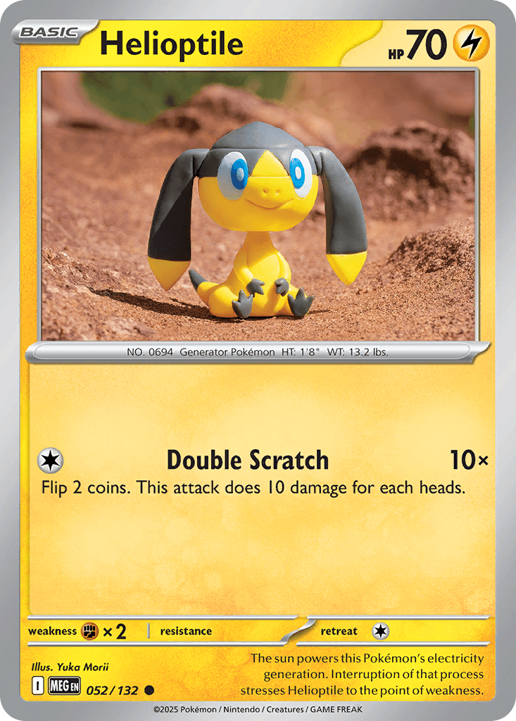 Helioptile — Mega Evolution Pokemon card
