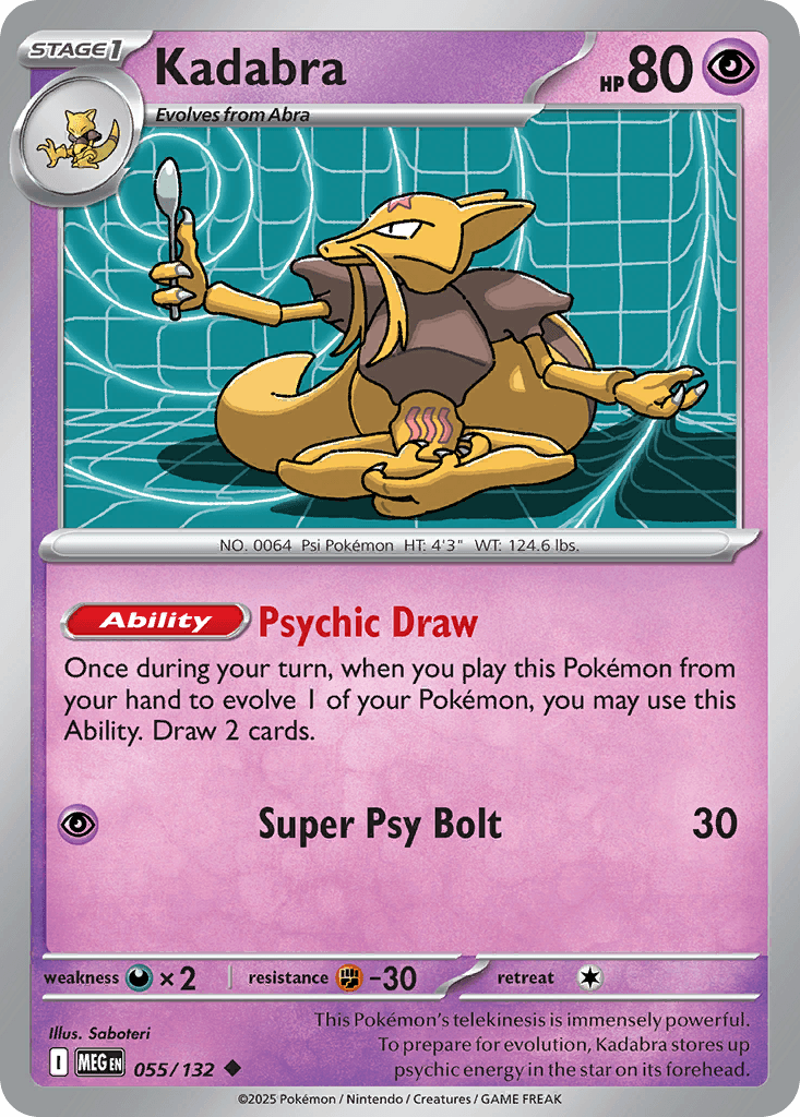 Kadabra — Mega Evolution Pokemon card