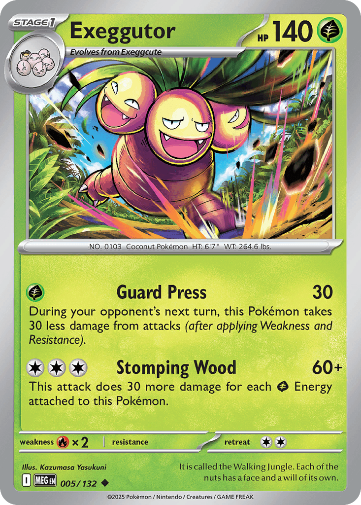 Exeggutor — Mega Evolution Pokemon card