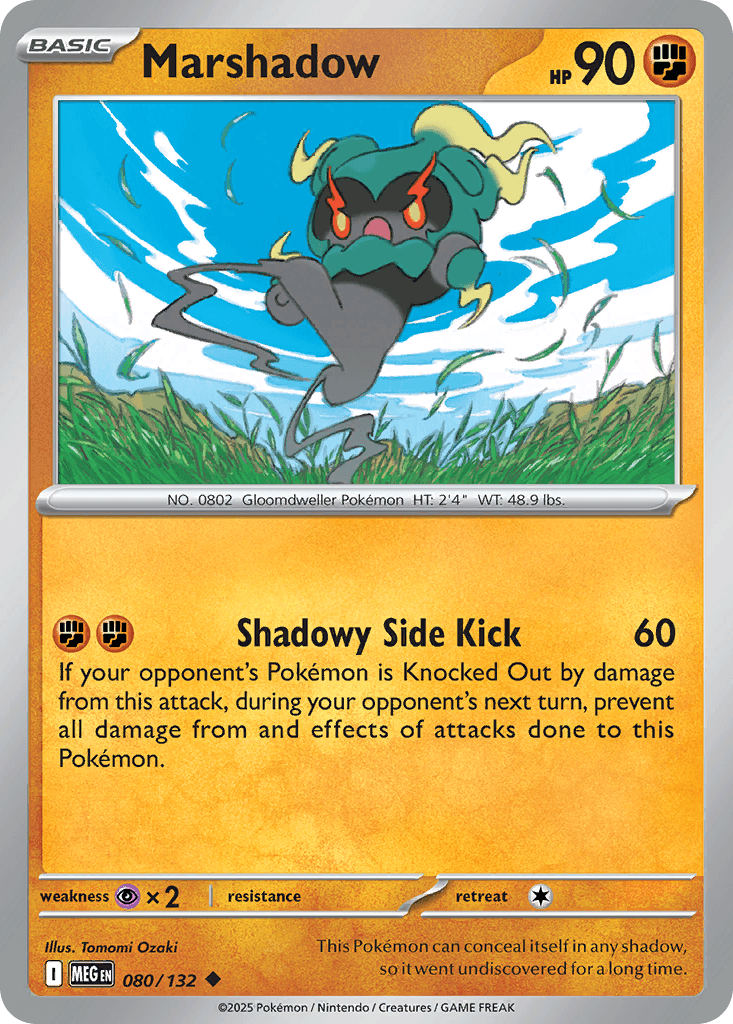 Marshadow — Mega Evolution Pokemon card