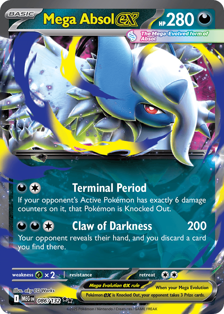 Mega Absol ex — Mega Evolution Pokemon card