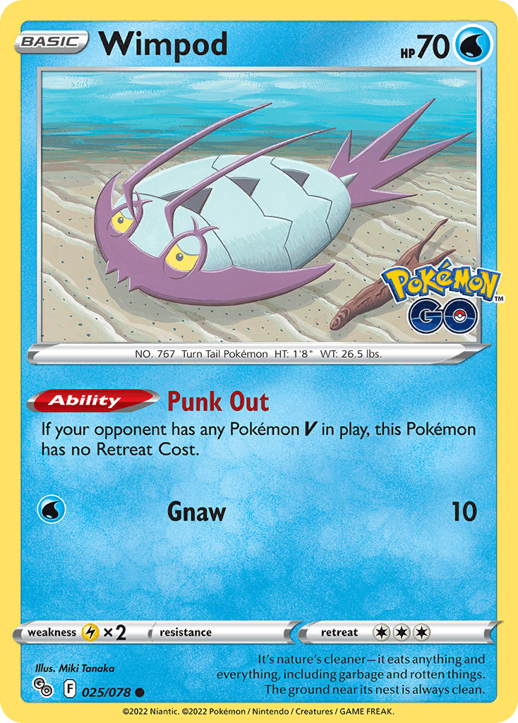 Wimpod — Pokémon GO Pokemon card