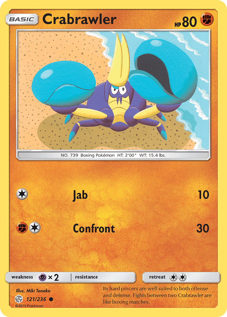 Crabrawler — Cosmic Eclipse Pokemon card