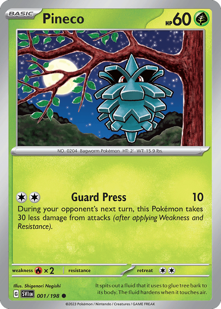 Pineco — Scarlet & Violet Pokemon card