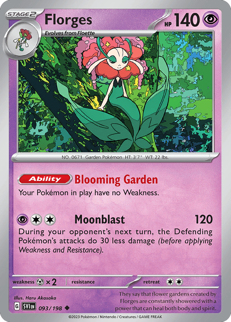 Florges — Scarlet & Violet Pokemon card