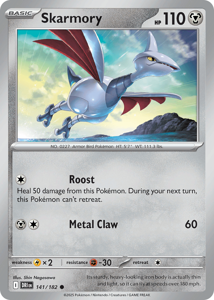 Skarmory — Destined Rivals Pokemon card