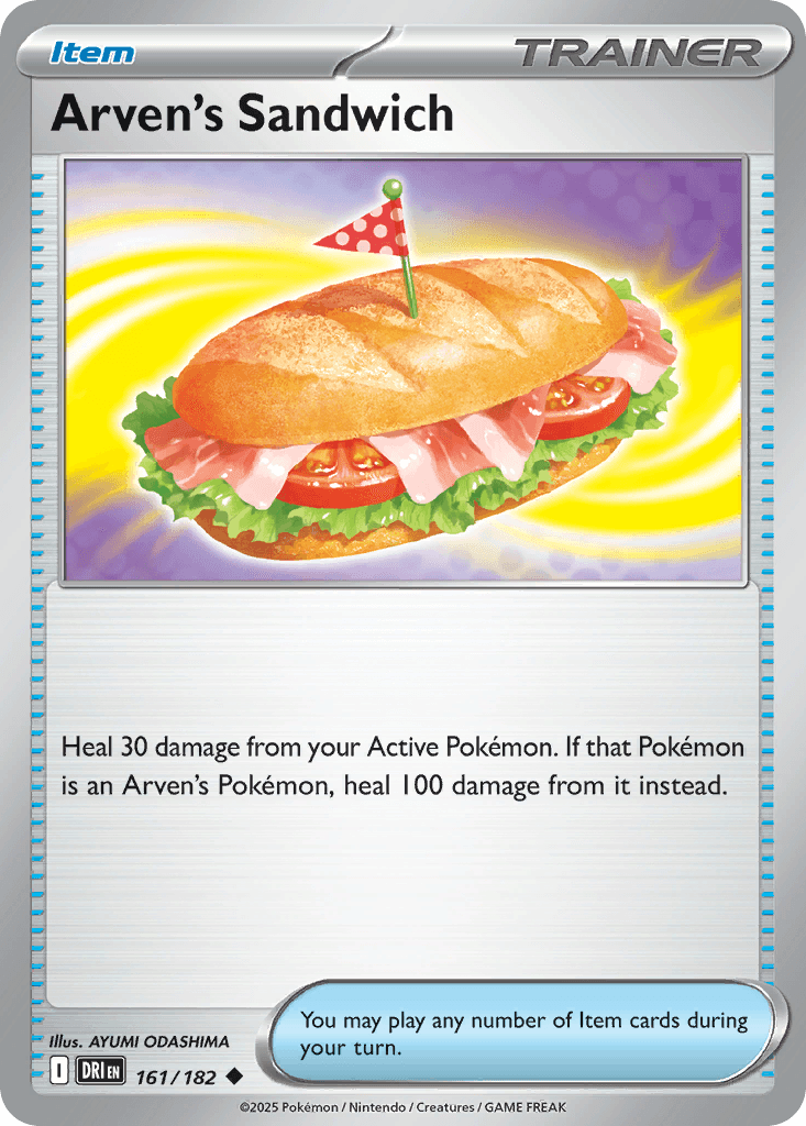 Arven's Sandwich — Destined Rivals Pokemon card