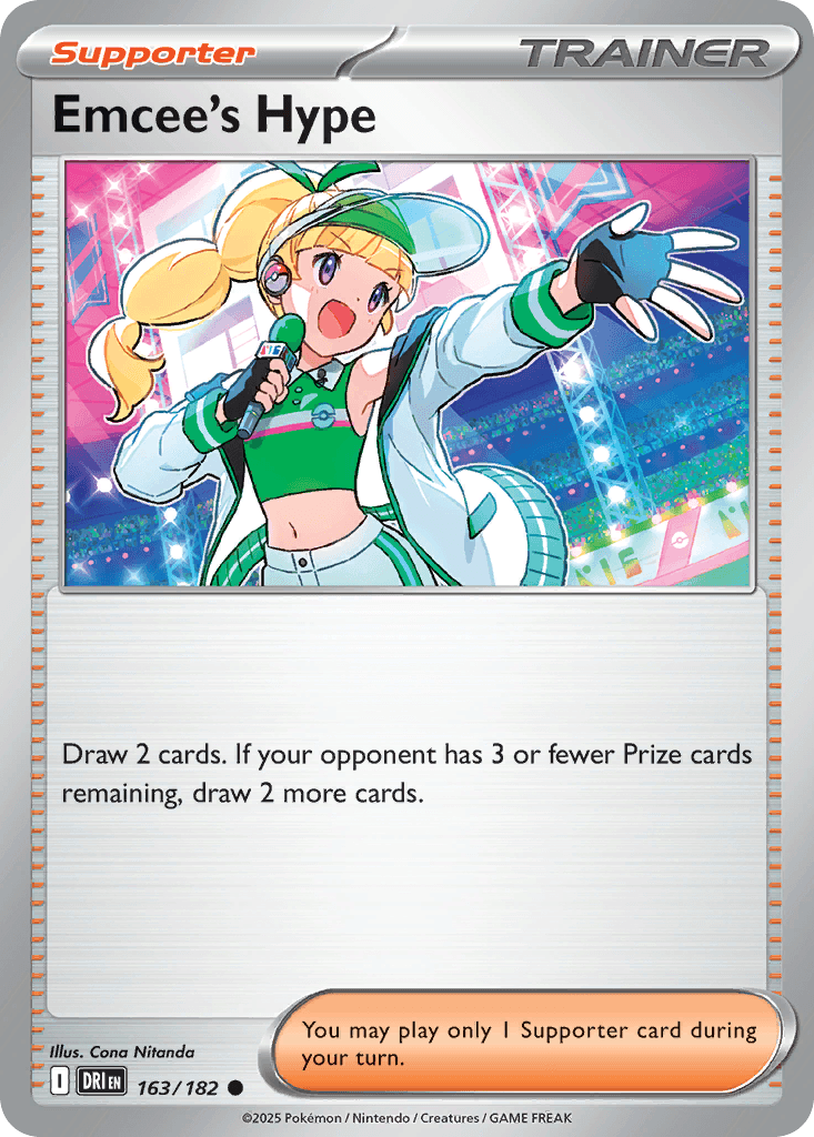 Emcee's Hype — Destined Rivals Pokemon card