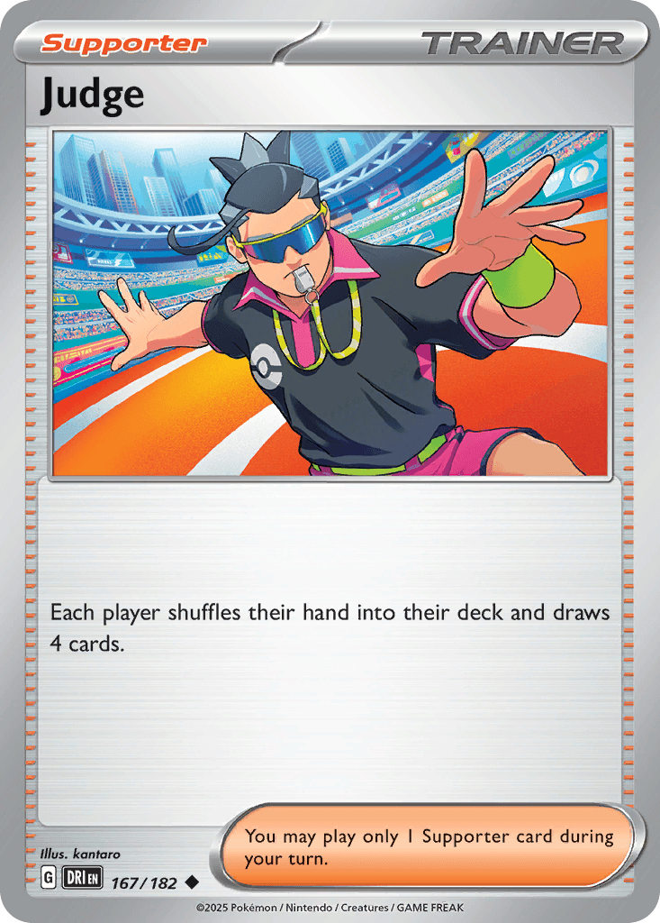 Judge — Destined Rivals Pokemon card