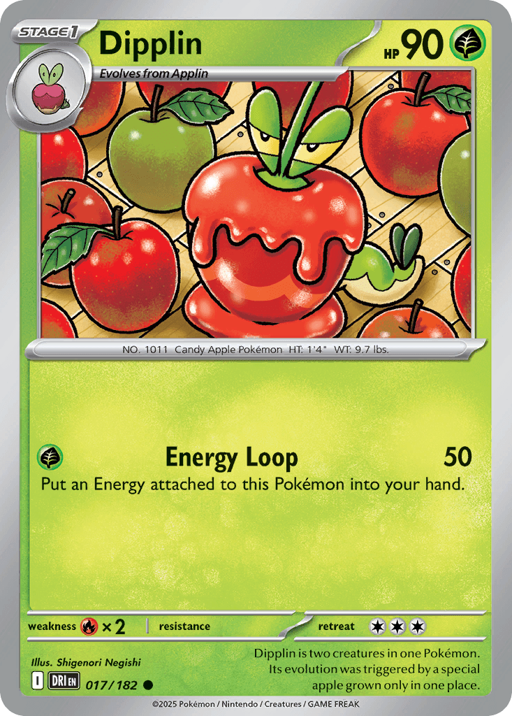 Dipplin — Destined Rivals Pokemon card