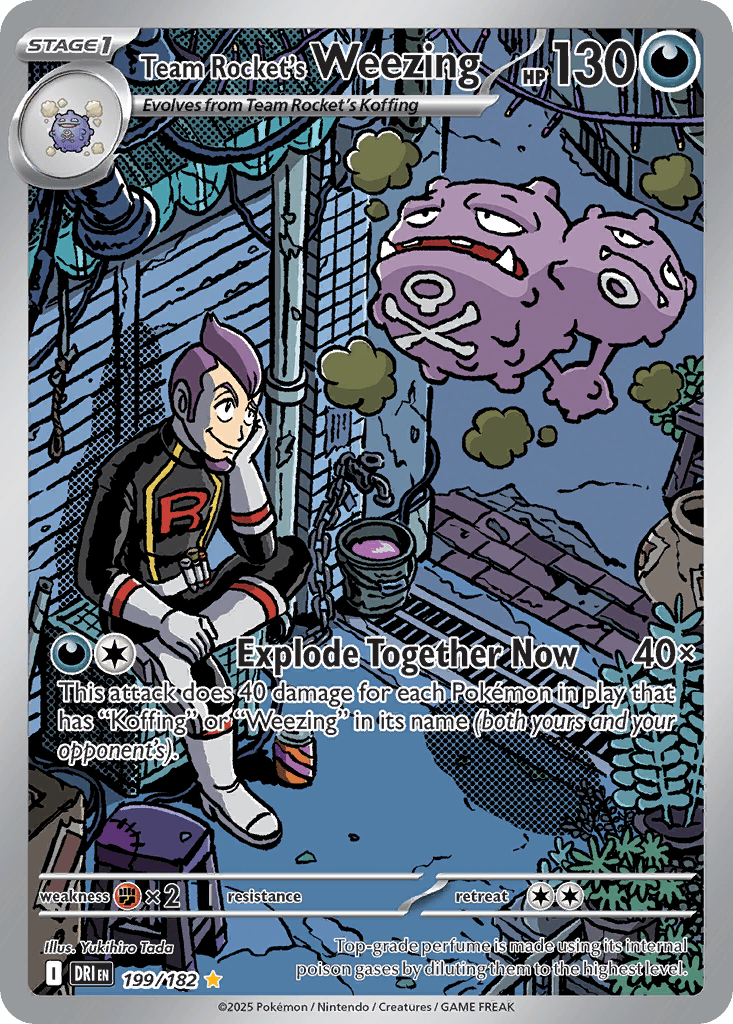 Team Rocket's Weezing — Destined Rivals Pokemon card