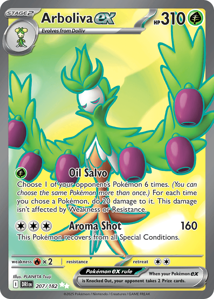 Arboliva ex — Destined Rivals Pokemon card