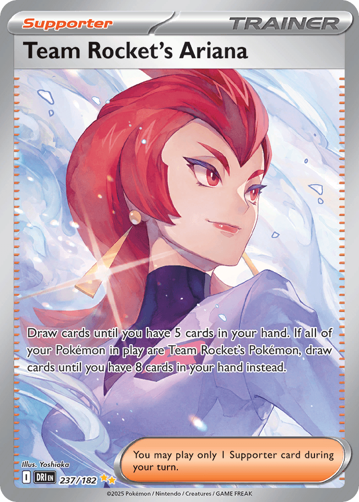 Team Rocket's Ariana — Destined Rivals Pokemon card