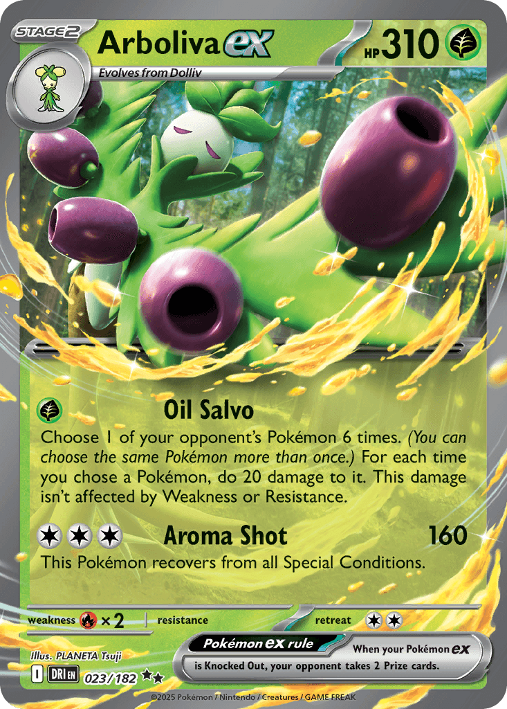 Arboliva ex — Destined Rivals Pokemon card