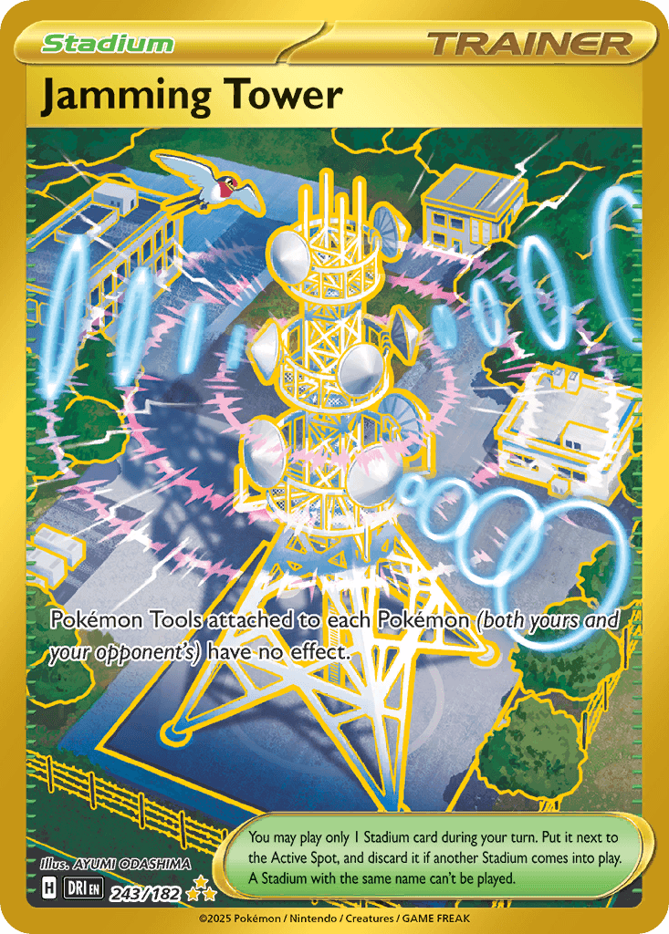 Jamming Tower — Destined Rivals Pokemon card