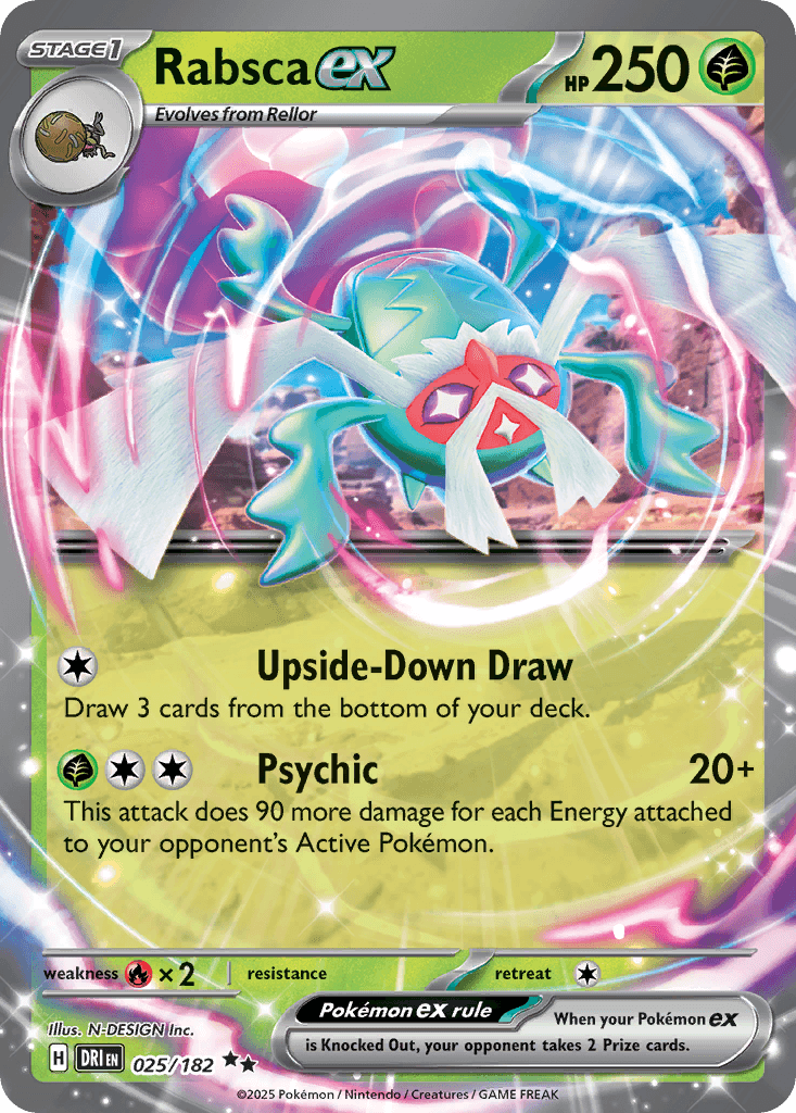 Rabsca ex — Destined Rivals Pokemon card