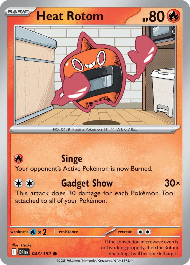 Heat Rotom — Destined Rivals Pokemon card