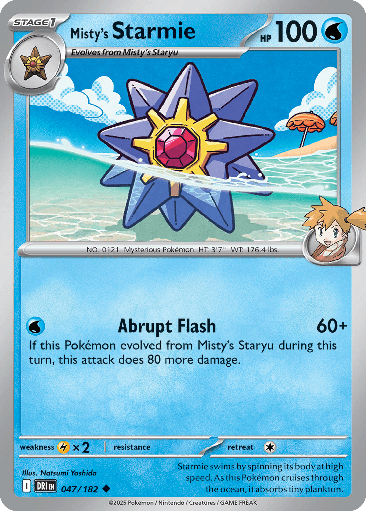Misty's Starmie — Destined Rivals Pokemon card