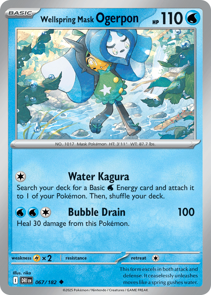 Wellspring Mask Ogerpon — Destined Rivals Pokemon card
