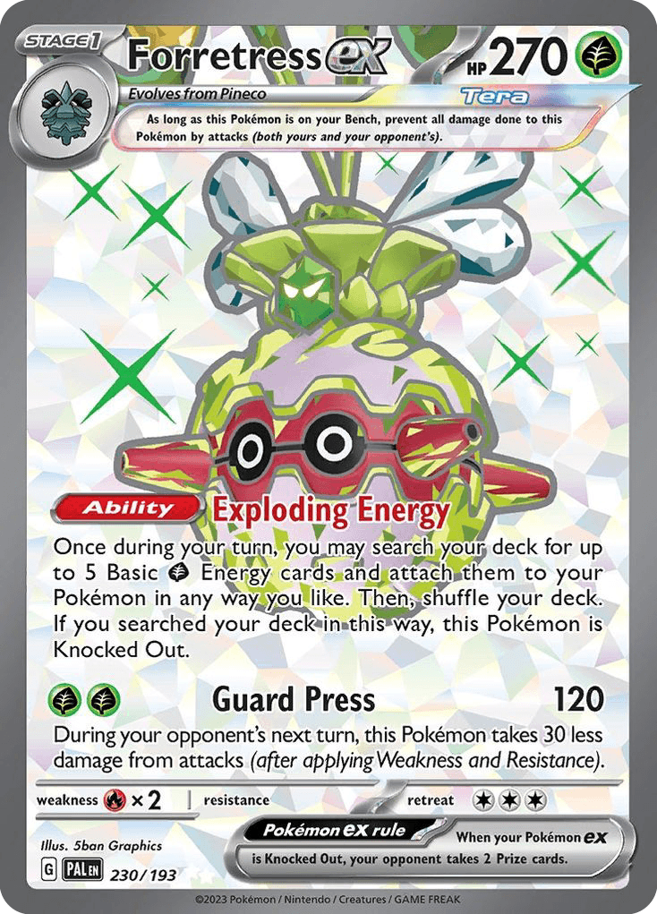 Forretress ex — Paldea Evolved Pokemon card