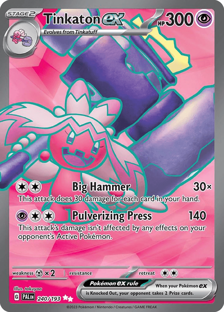 Tinkaton ex — Paldea Evolved Pokemon card
