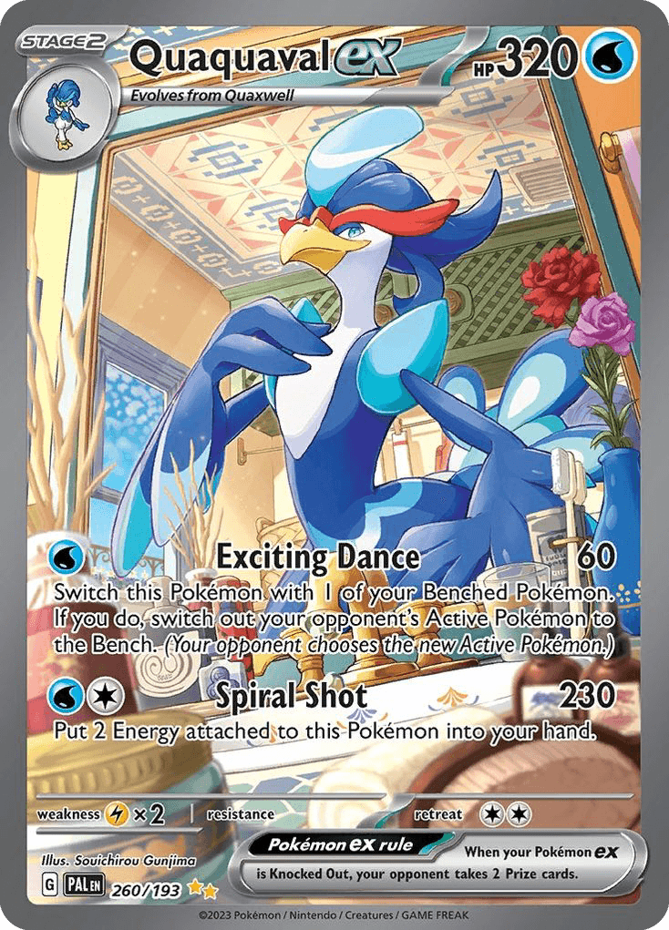 Quaquaval ex — Paldea Evolved Pokemon card