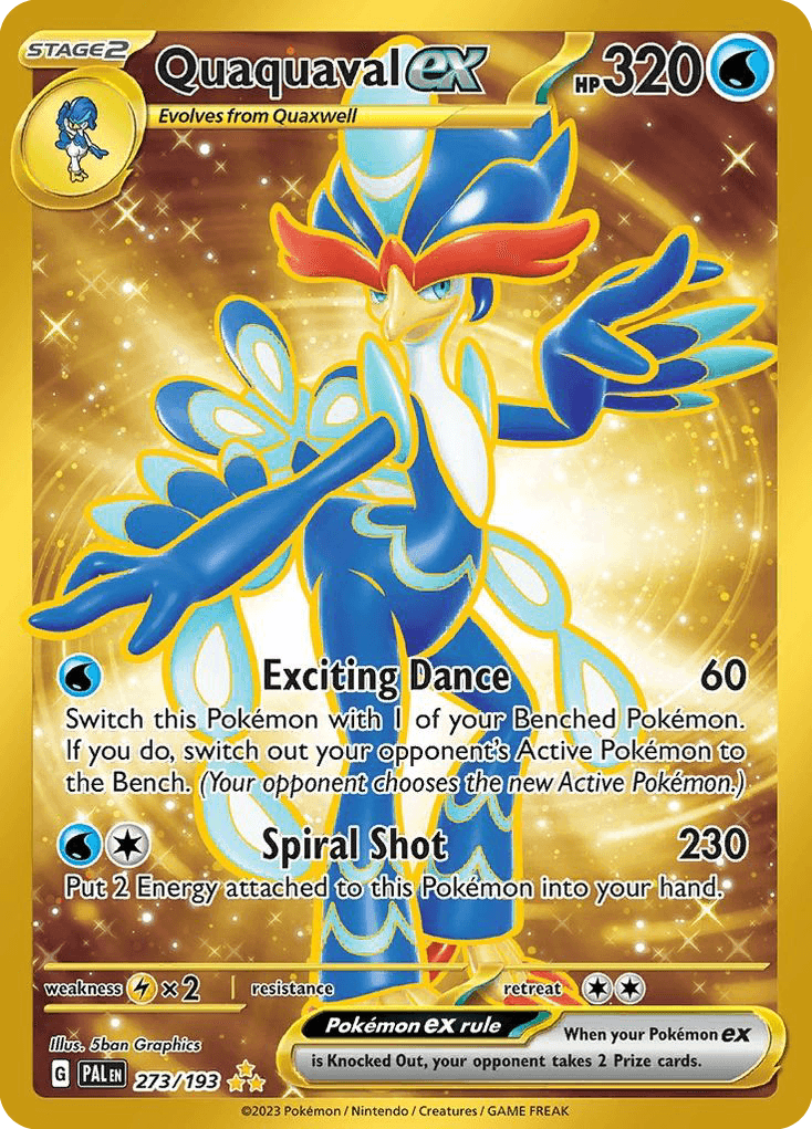 Quaquaval ex — Paldea Evolved Pokemon card