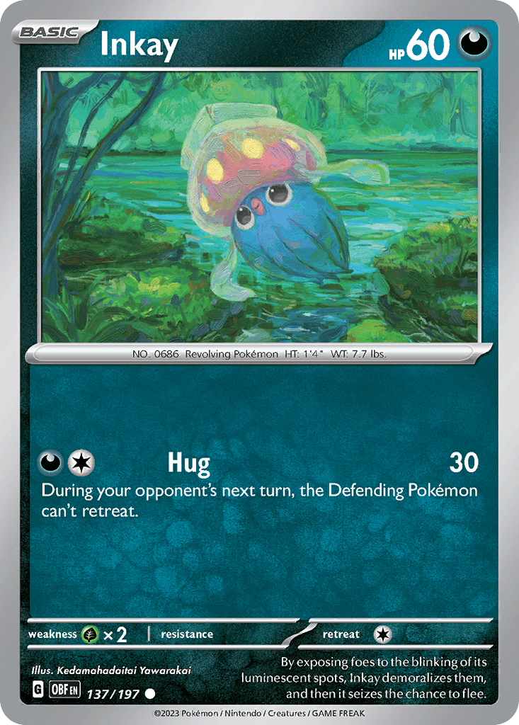 Inkay — Obsidian Flames Pokemon card