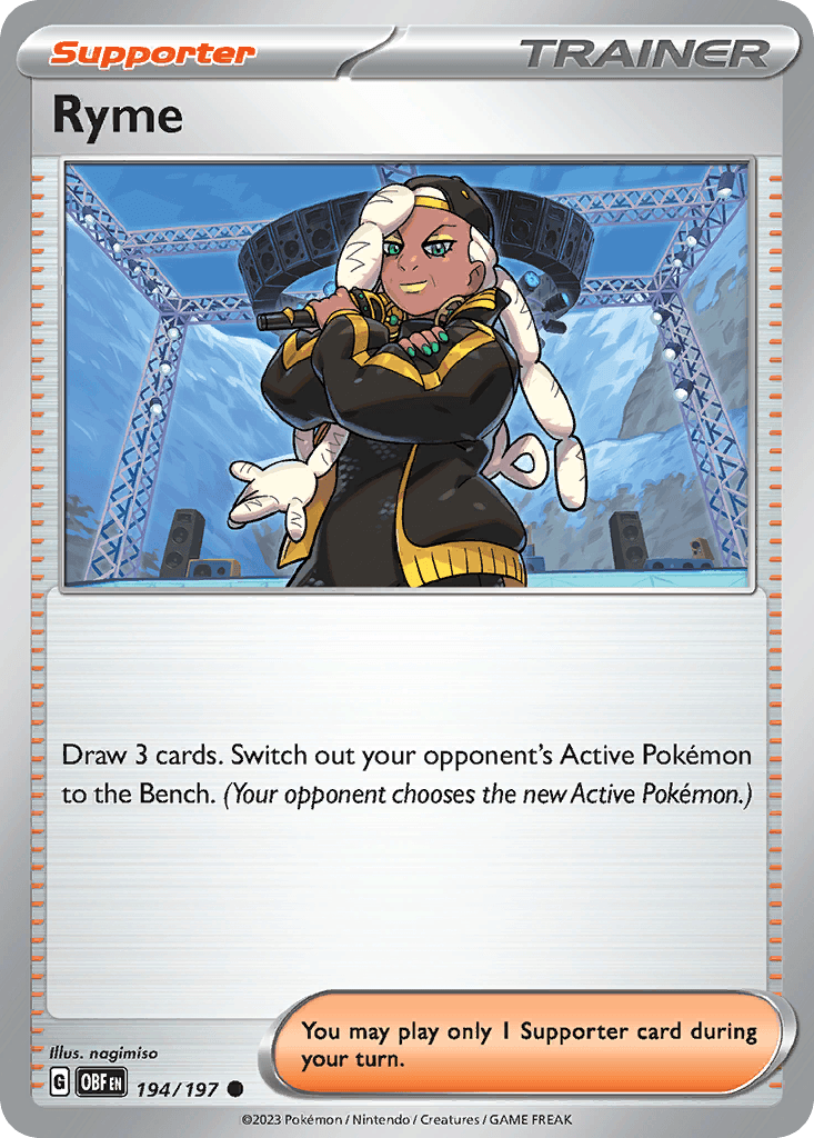Ryme — Obsidian Flames Pokemon card