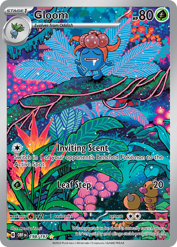 Gloom — Obsidian Flames Pokemon card
