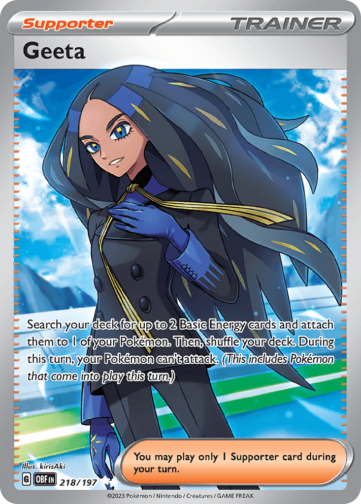 Geeta — Obsidian Flames Pokemon card