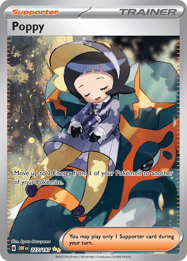 Poppy — Obsidian Flames Pokemon card