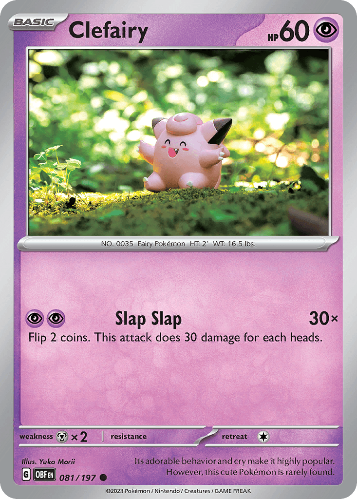 Clefairy — Obsidian Flames Pokemon card