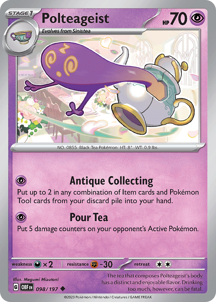 Polteageist — Obsidian Flames Pokemon card