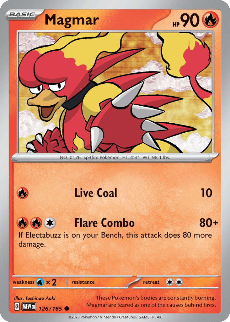 Magmar — 151 Pokemon card