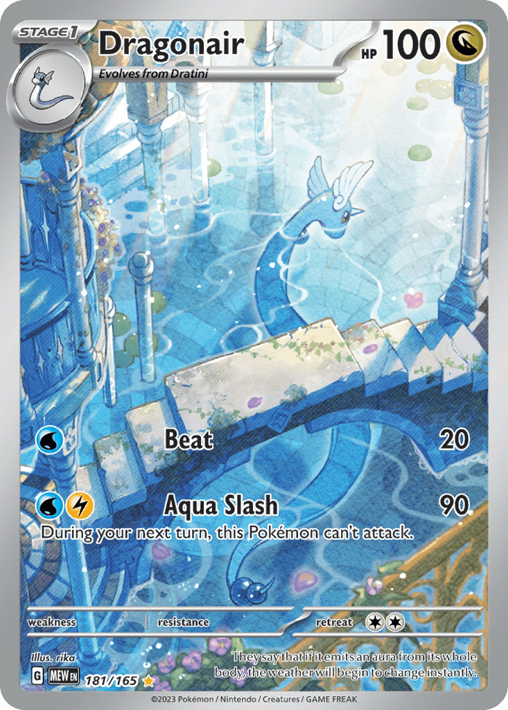 Dragonair — 151 Pokemon card