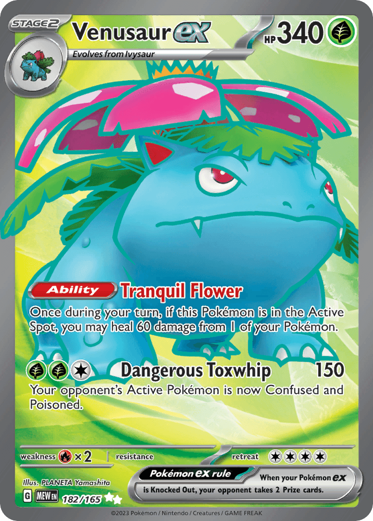 Venusaur ex — 151 Pokemon card