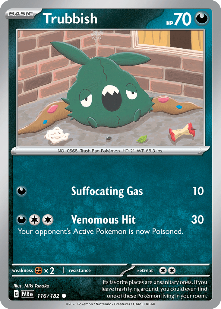 Trubbish — Paradox Rift Pokemon card