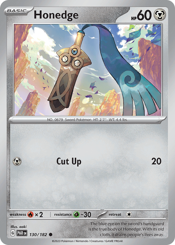 Honedge — Paradox Rift Pokemon card