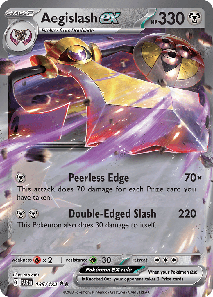 Aegislash ex — Paradox Rift Pokemon card