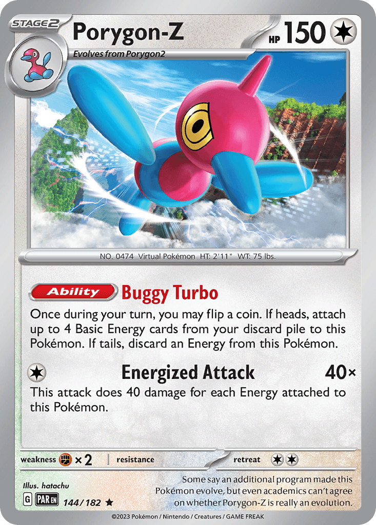 Porygon-Z — Paradox Rift Pokemon card